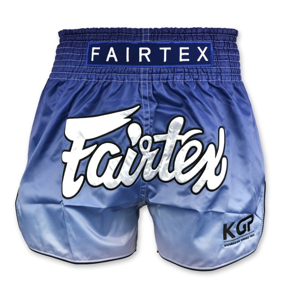 Fairtex X KGP Blue Fade Muay Thai Shorts - FightstorePro