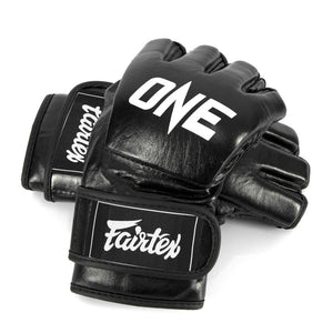 FGV12 Fairtex X ONE Championship Black MMA Gloves - FightstorePro