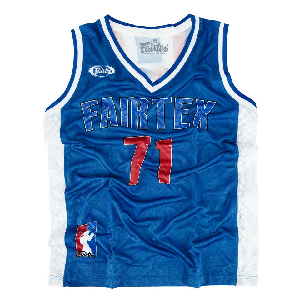 JS19 Fairtex Basketball Jersey Blue - FightstorePro