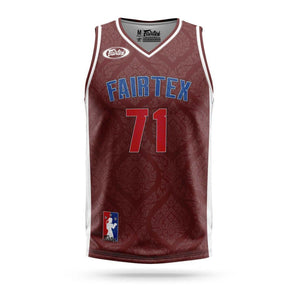 JS19 Fairtex Basketball Jersey Maroon - FightstorePro