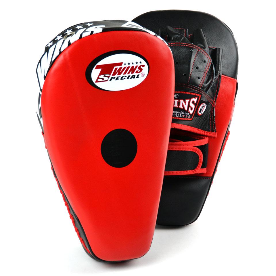 PML21 Twins Red-Black Long Focus Mitts - FightstorePro