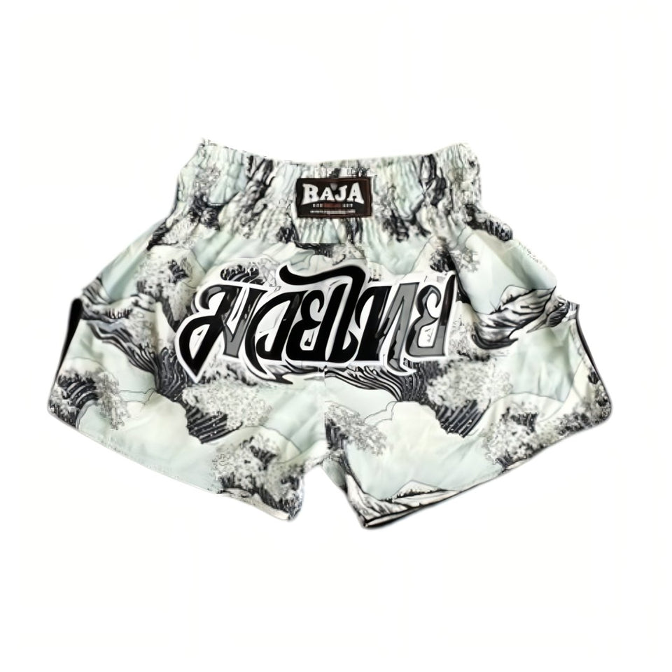 Raja Classic Muay Thai Shorts - Sea Drawing - FightstorePro