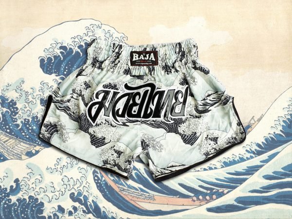 Raja Classic Muay Thai Shorts - Sea Drawing - FightstorePro
