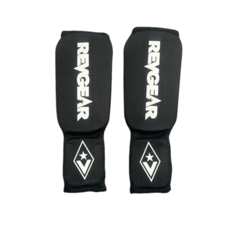 Revgear Amateur Muay Thai Shin Guards - Black - FightstorePro