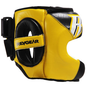 Revgear Guvnor Face Saver Head guard - Yellow - FightstorePro