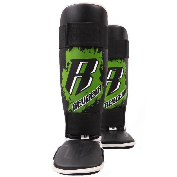 Revgear Kids Deluxe Shin Guards - Green - FightstorePro