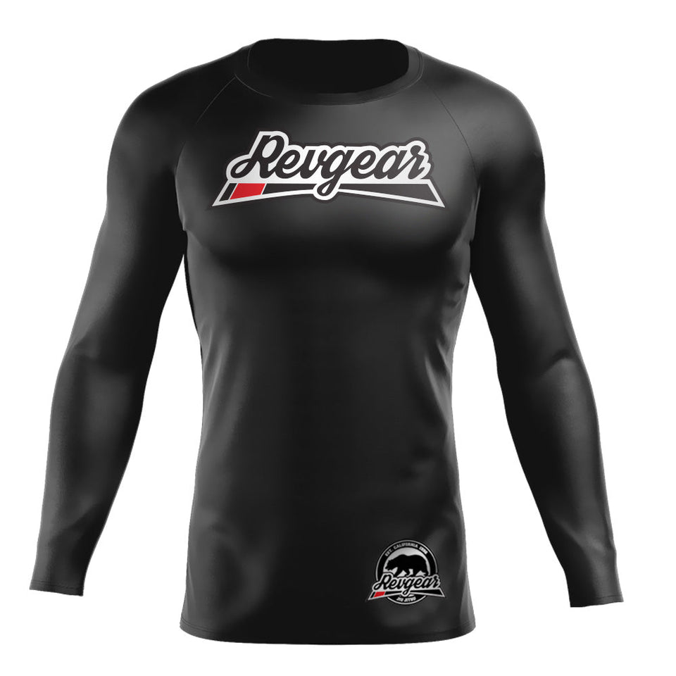 Revgear Long Sleeve Rashguard - Black - FightstorePro