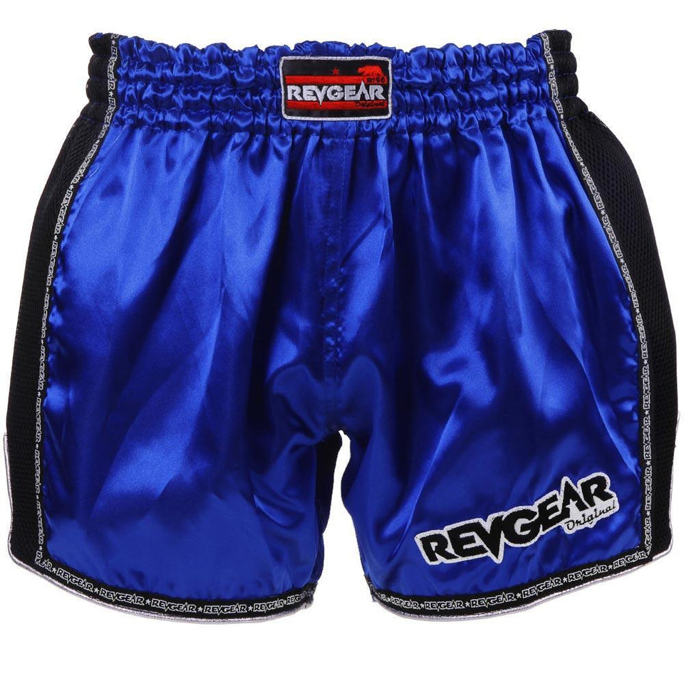 Revgear Original Muay Thai Shorts - Blue - FightstorePro