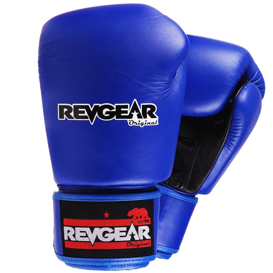 Revgear Original Thai Boxing Gloves - Blue - FightstorePro