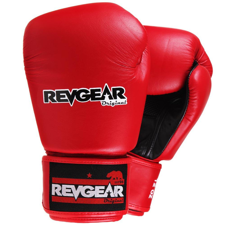 Revgear Original Thai Boxing Gloves - Red - FightstorePro