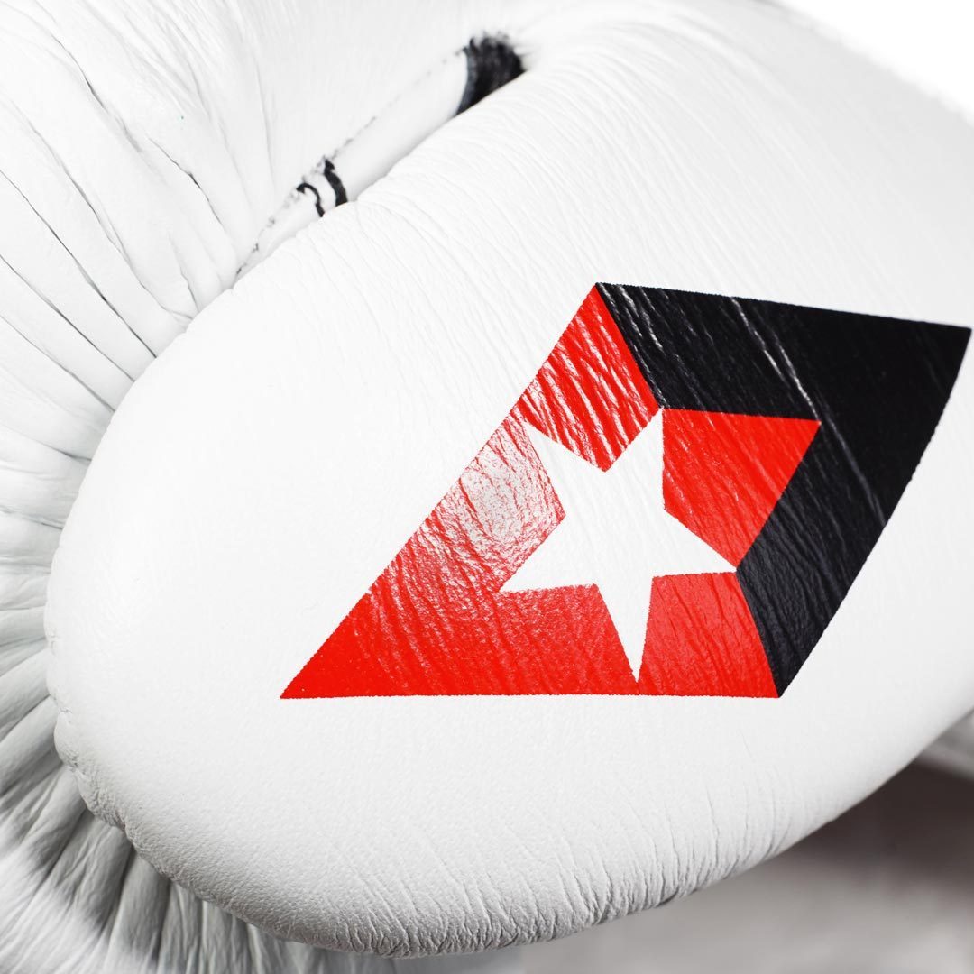 Revgear Professional Competition Boxing Gloves - White/Black - FightstorePro