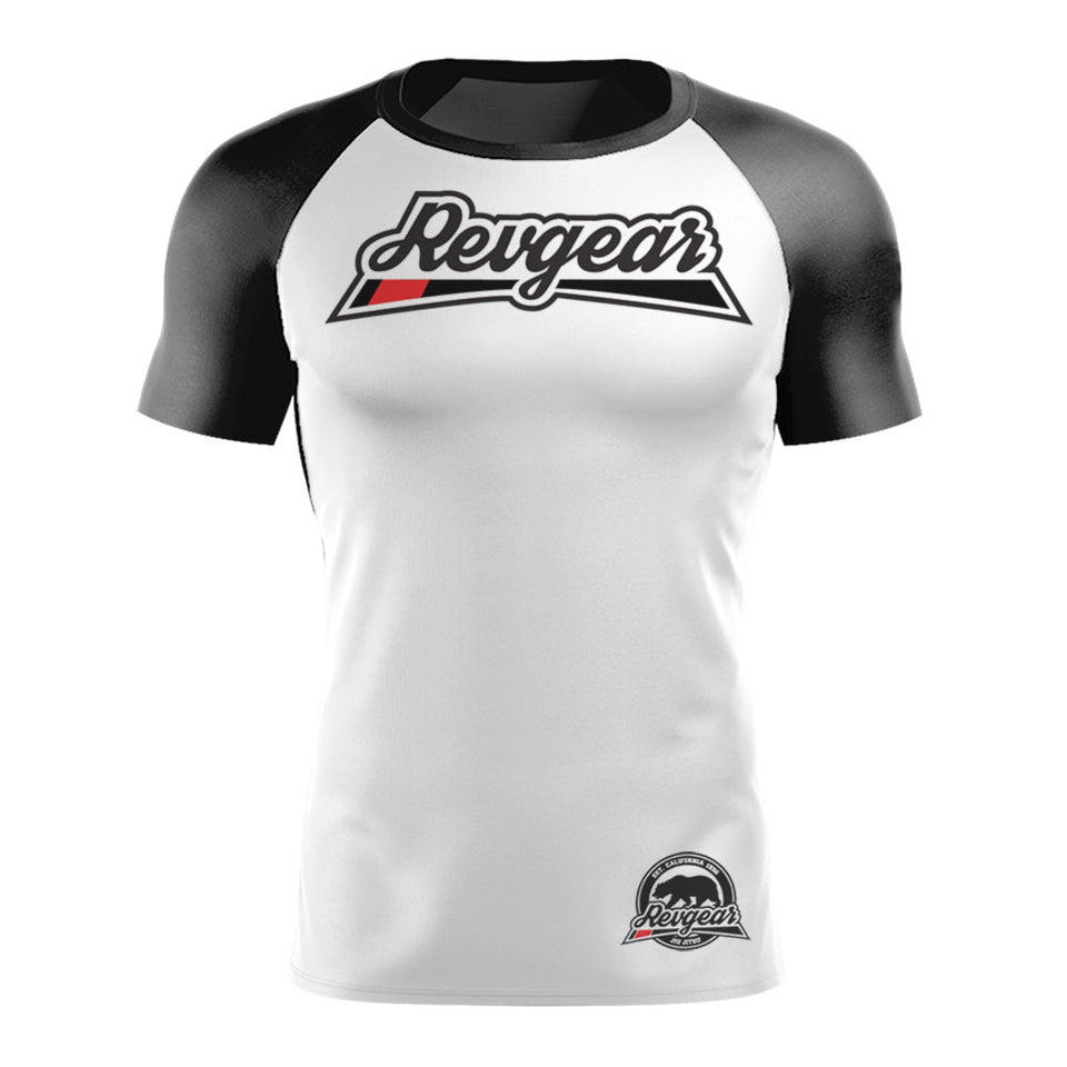 Revgear Short Sleeve Rashguard - White - FightstorePro