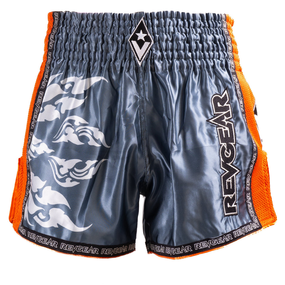 Revgear Spirit Orange Thai Shorts - FightstorePro