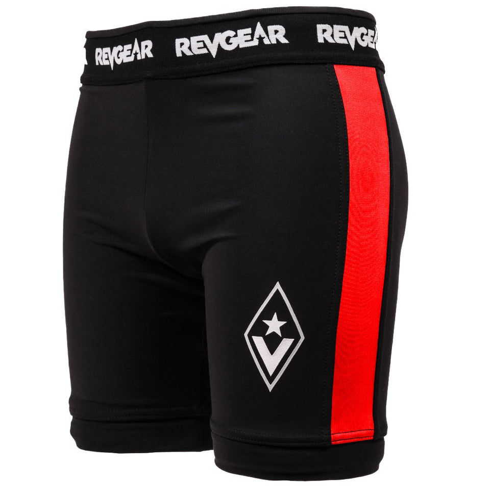 Revgear Staredown Revolution Vale Tudo Shorts - Black/Red - FightstorePro