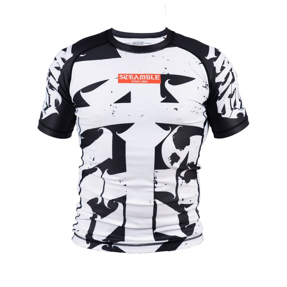 Scramble Hanzi Rashguard - Monochrome - FightstorePro