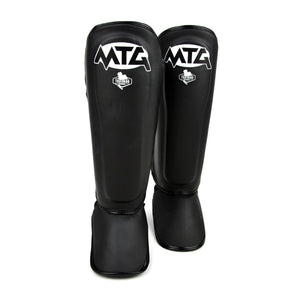 SFS1 MTG Black Synthetic Shin Pads - FightstorePro