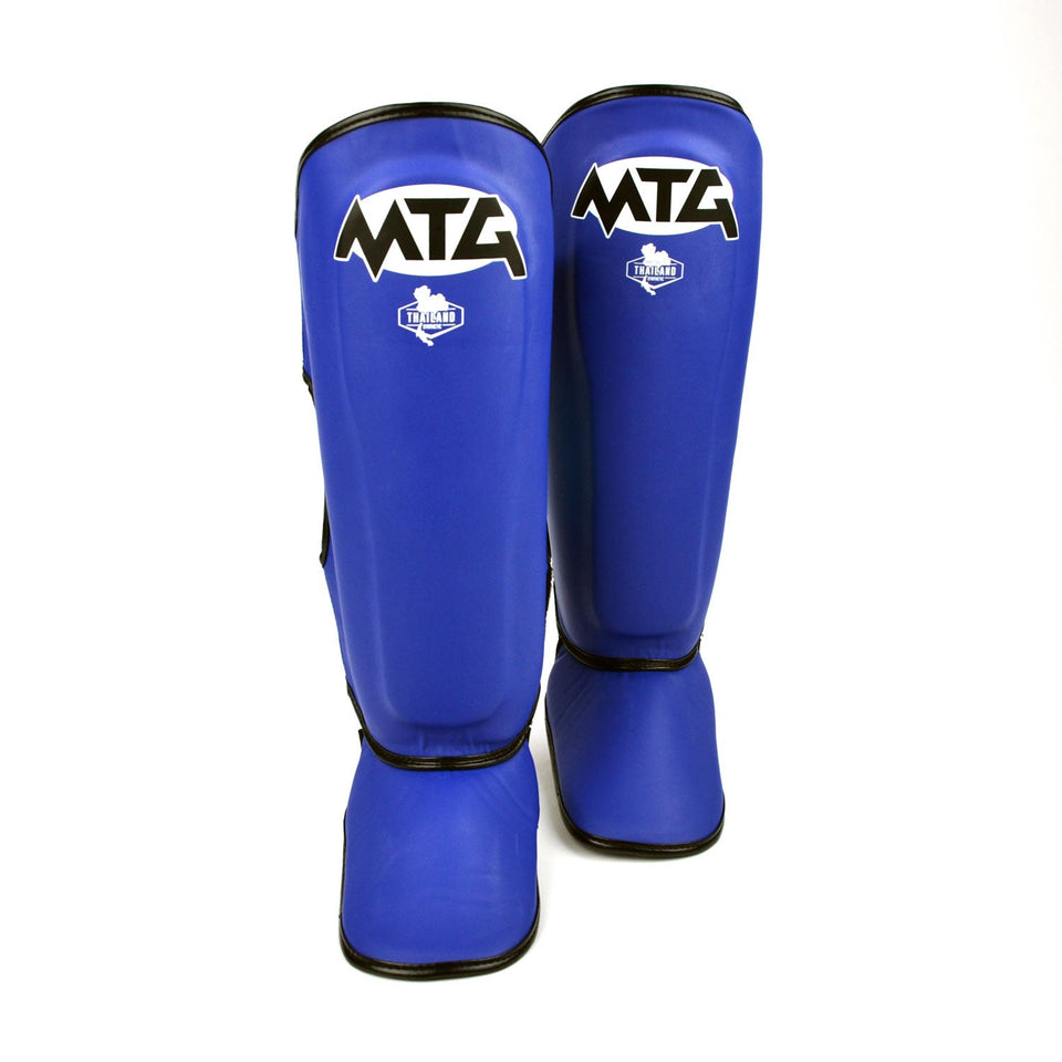 SFS1 MTG Blue Synthetic Shin Pads - FightstorePro