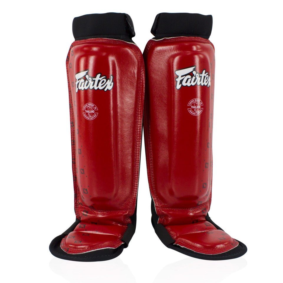 SP6 Fairtex Red MMA Style Shin Pads - FightstorePro