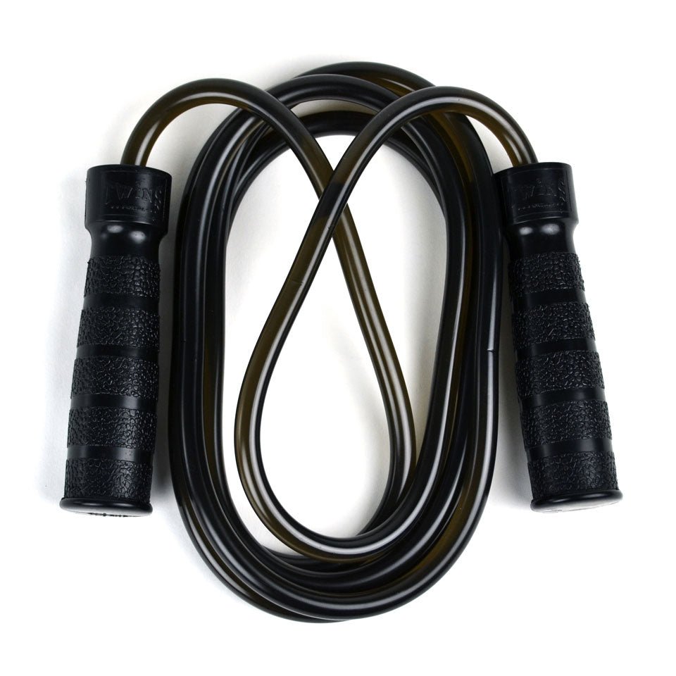 SR2 Twins Black Heavy Bearing Skipping Rope - FightstorePro