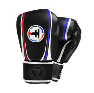 Thai Fighter Boxing Gloves - Black - FightstorePro