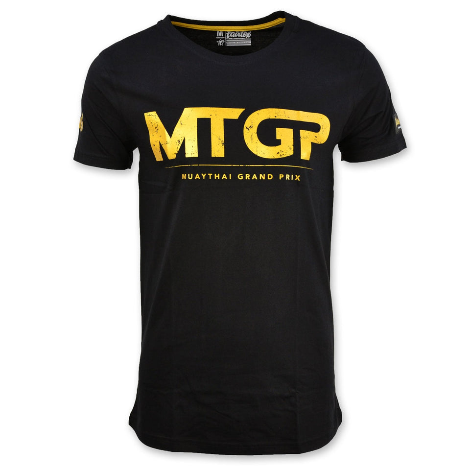 TS Fairtex X MTGP Black-Gold Official T-Shirt - FightstorePro