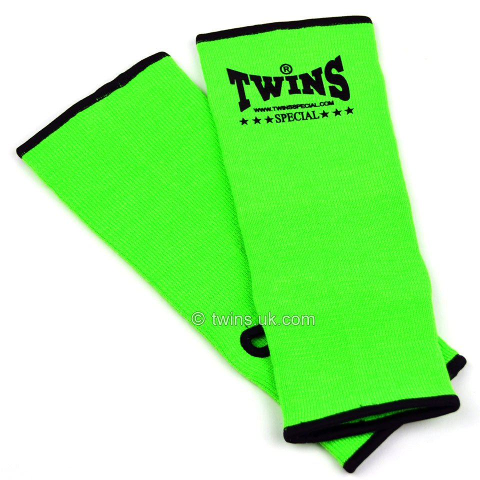 Twins AG1 Lime Green Ankle Supports - FightstorePro