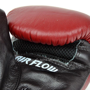 Twins Air-Flow Bag Mitts - Burgundy - FightstorePro