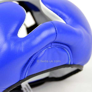 Twins Blue-Black 2-Tone Sparring Head Guard - FightstorePro