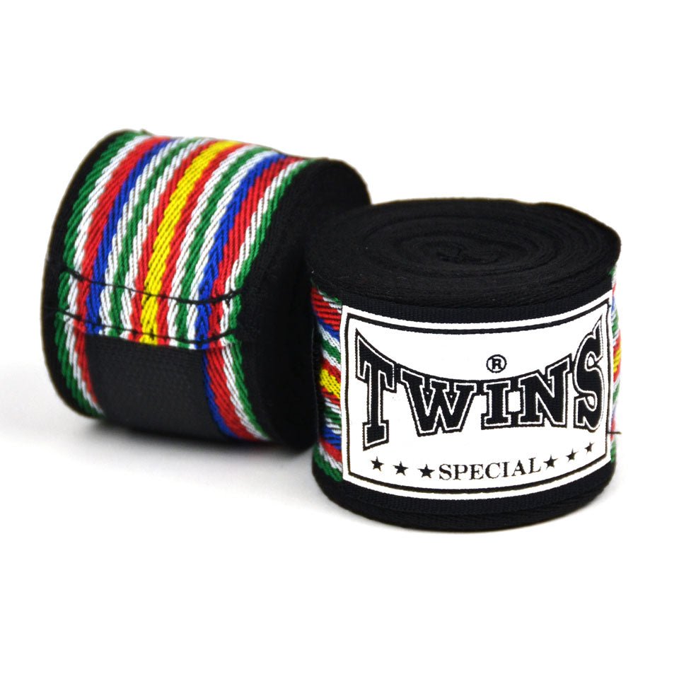 Twins CH2 Black Premium Cotton Handwraps - FightstorePro