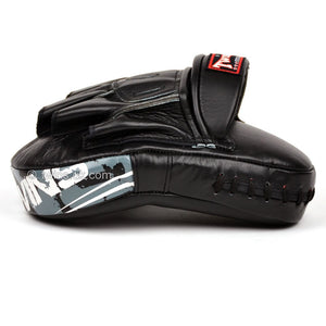 Twins PML-10 Deluxe Curved Focus Mitts Black - FightstorePro