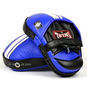 Twins PML-14 Classic Leather Focus Mitts Blue - FightstorePro