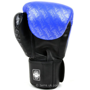 Twins Special Boxing Gloves Black-Blue Fade - FightstorePro