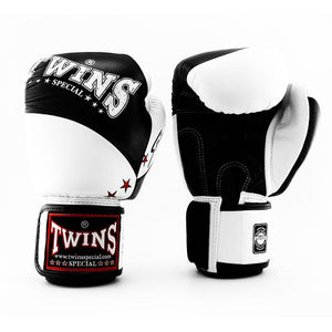 Twins Special Boxing Gloves - Spirit - Black/White - FightstorePro