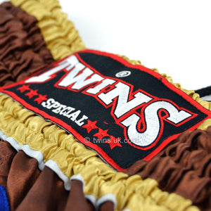 Twins TWS-010 Brown Muay Thai Shorts - FightstorePro