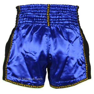 Twins TWS-910 Blue Retro Muay Thai Shorts - FightstorePro