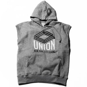 Union Boxing Sleeveless Hoodie - Grey - FightstorePro