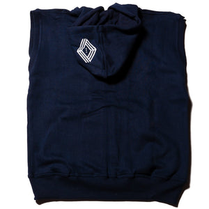 Union Boxing Sleeveless Zipped Hoodie - Navy - FightstorePro