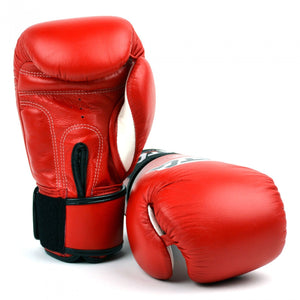 VG1 MTG Pro Red Velcro Boxing Gloves - FightstorePro