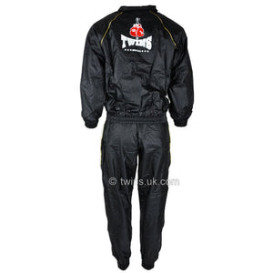 VSS1 Twins Vinyl Sweatsuit Black - FightstorePro